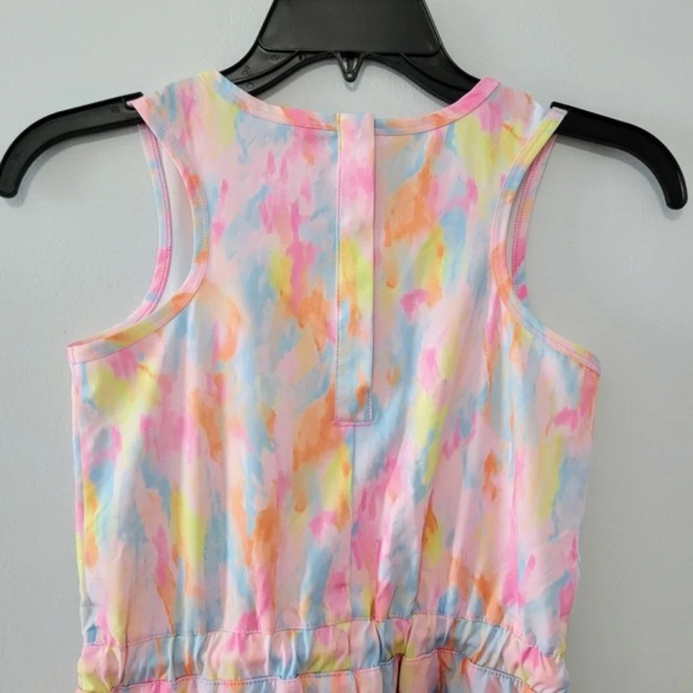 Bass Pro Shops Girls Performance Dress Size S‎ Neon Tie Dye
